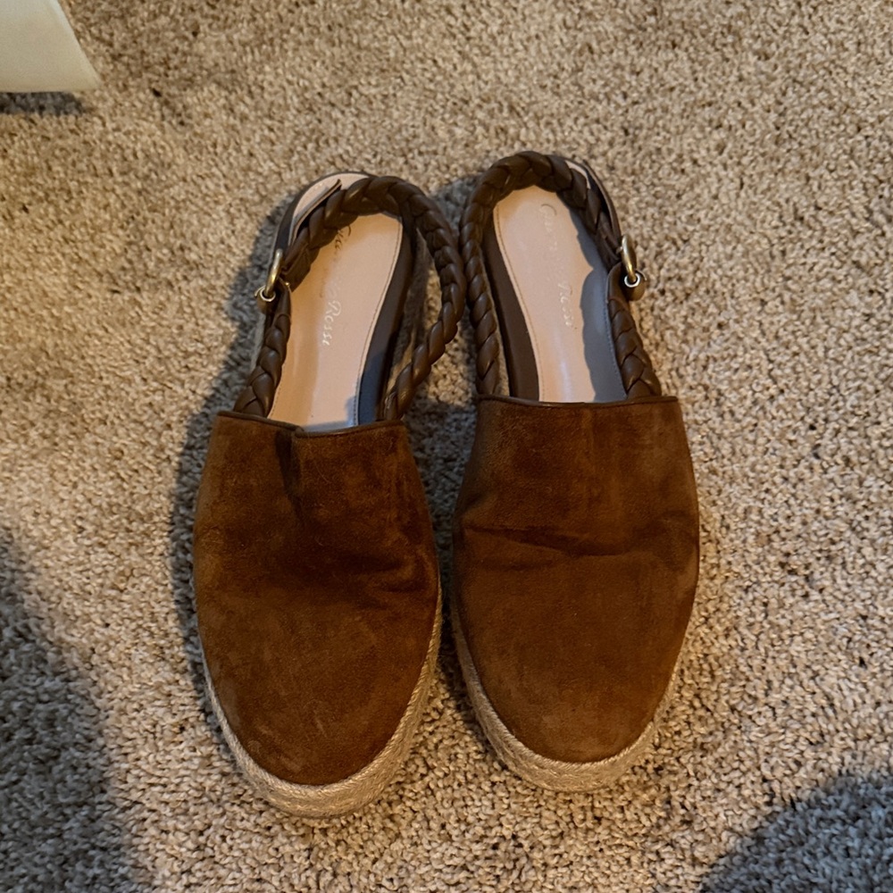 Gianvito Rossi Tan Espadrilles